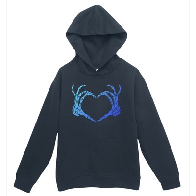 Skeleton Hand Heart Sign Bones Costume Halloween Party Great Gift Urban Pullover Hoodie