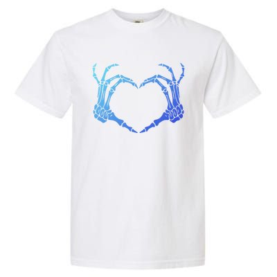 Skeleton Hand Heart Sign Bones Costume Halloween Party Great Gift Garment-Dyed Heavyweight T-Shirt