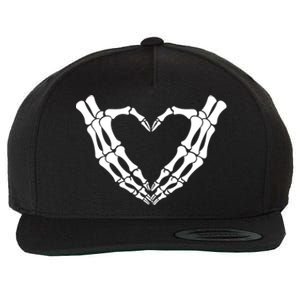 Skeleton Hands Heart Skeleton Love Halloween Creepy Gift Wool Snapback Cap