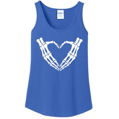 Skeleton Hands Heart Skeleton Love Halloween Creepy Gift Ladies Essential Tank