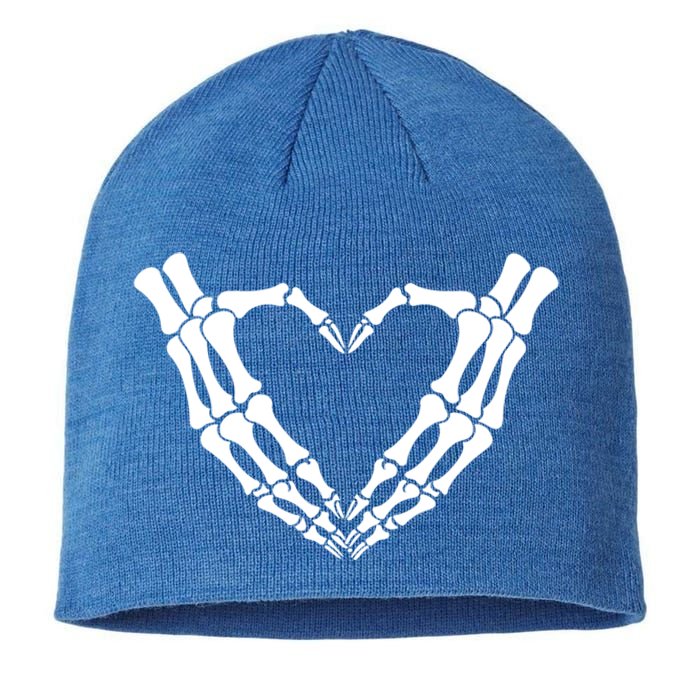 Skeleton Hands Heart Skeleton Love Halloween Creepy Gift Sustainable Beanie