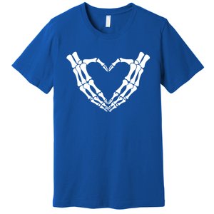 Skeleton Hands Heart Skeleton Love Halloween Creepy Gift Premium T-Shirt