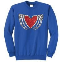 Skeleton Heart Hand Love Valentines Day Him Her Gift Sweatshirt