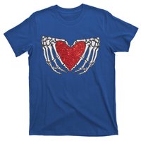 Skeleton Heart Hand Love Valentines Day Him Her Gift T-Shirt