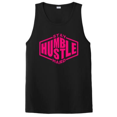 Stay Humble Hustle Hard Inspirational Hot Pin.K Urban PosiCharge Competitor Tank