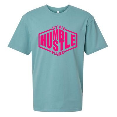 Stay Humble Hustle Hard Inspirational Hot Pin.K Urban Sueded Cloud Jersey T-Shirt