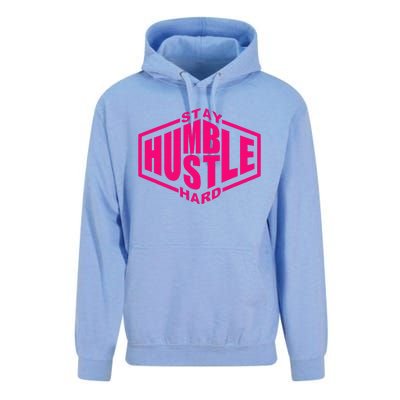 Stay Humble Hustle Hard Inspirational Hot Pin.K Urban Unisex Surf Hoodie