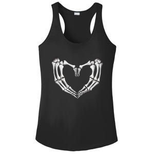 Skeleton Heart Hands Halloween Love Emo Goth Gothic Meaningful Gift Ladies PosiCharge Competitor Racerback Tank