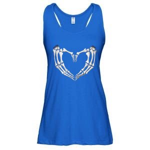 Skeleton Heart Hands Halloween Love Emo Goth Gothic Meaningful Gift Ladies Essential Flowy Tank