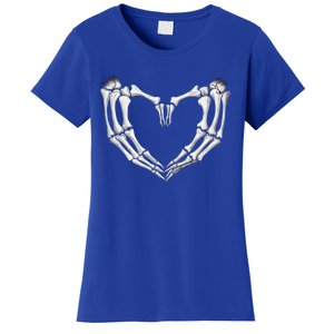 Skeleton Heart Hands Halloween Love Emo Goth Gothic Meaningful Gift Women's T-Shirt