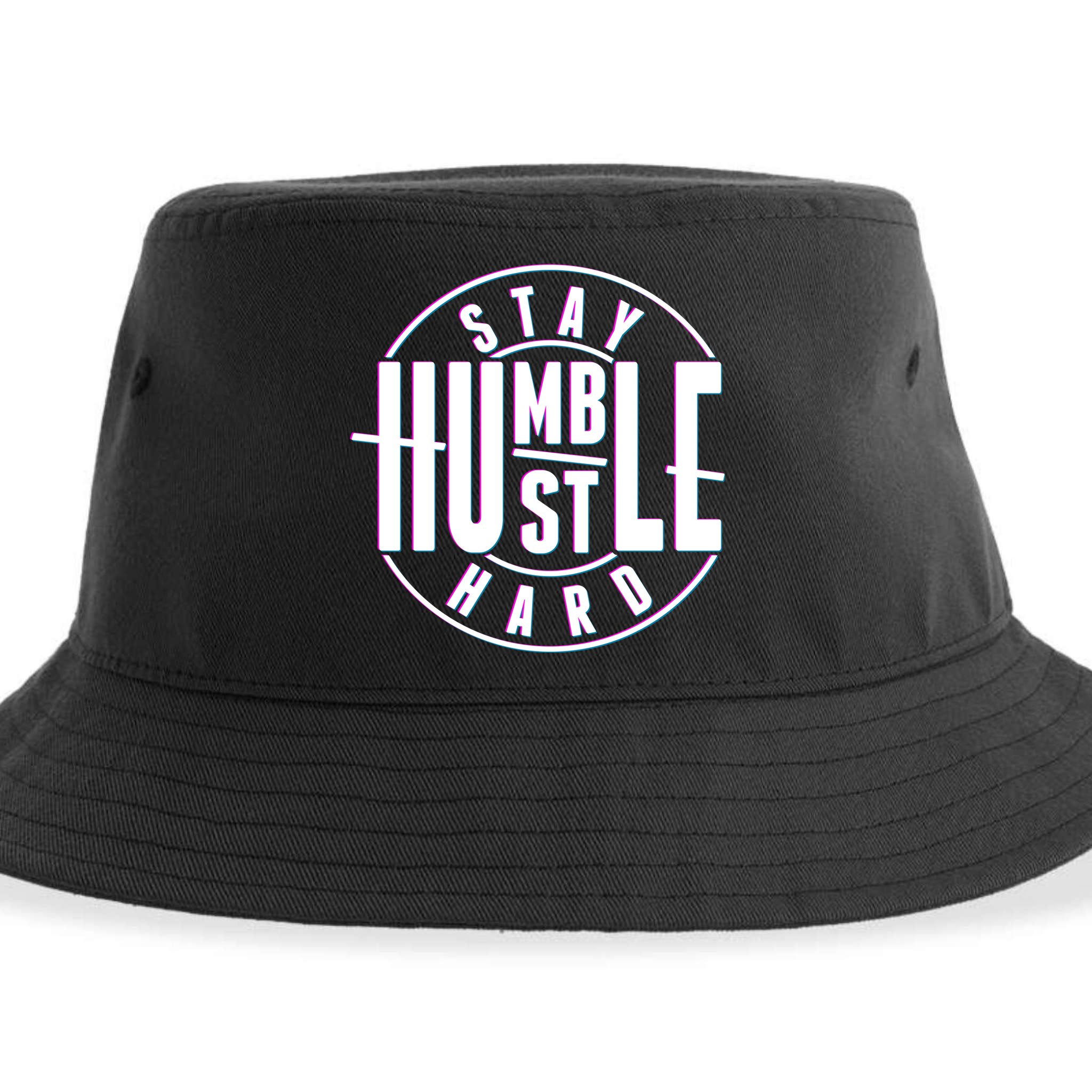 Stay Humble Hustle Hard Sustainable Bucket Hat