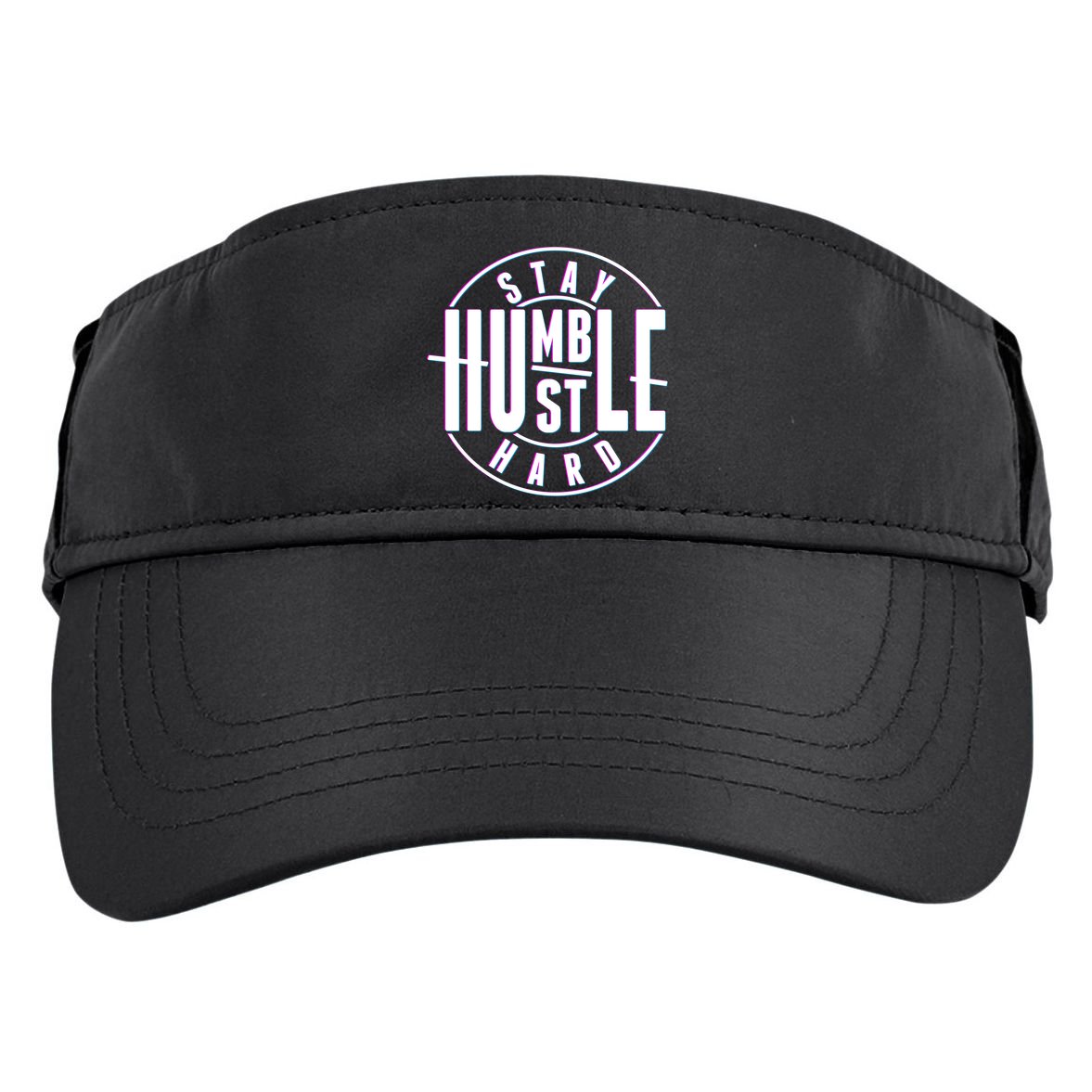 Stay Humble Hustle Hard Adult Drive Performance Visor