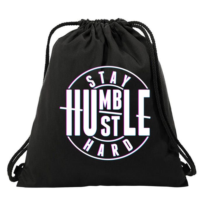Stay Humble Hustle Hard Drawstring Bag