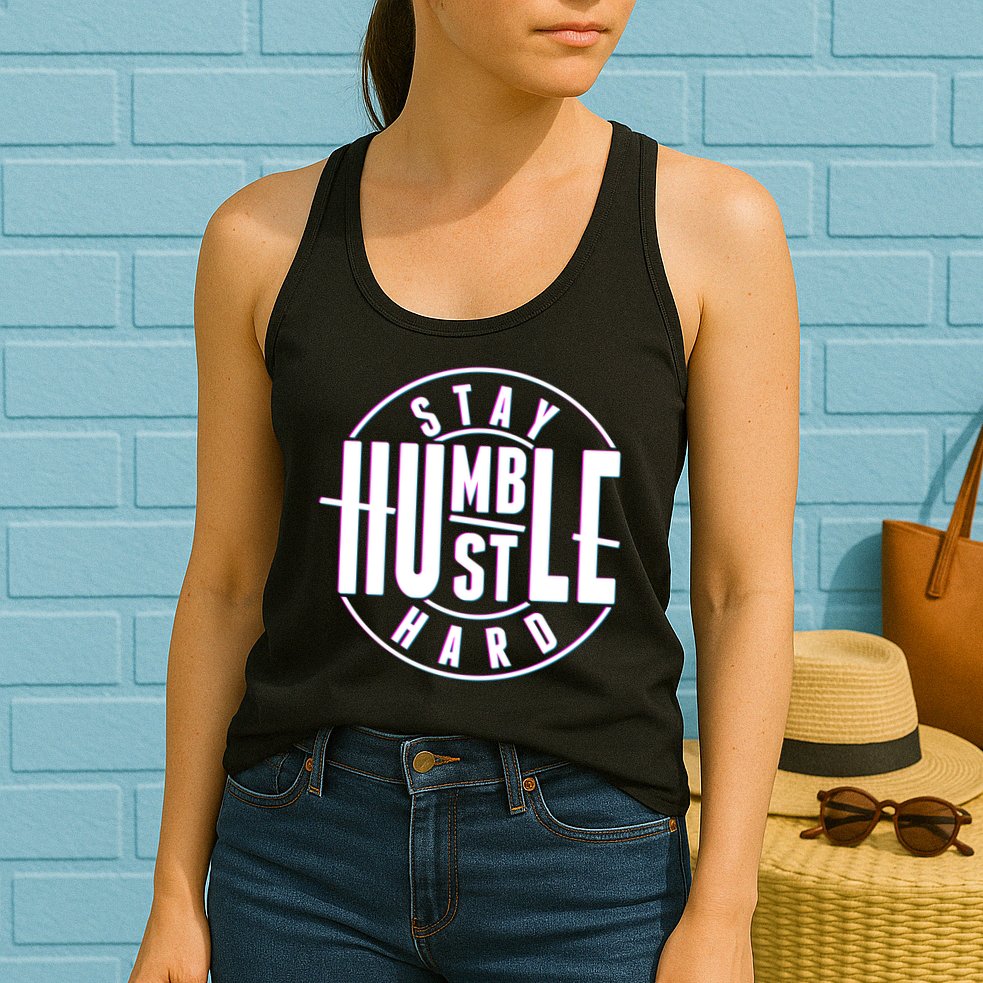 Stay Humble Hustle Hard Womens Tank Top