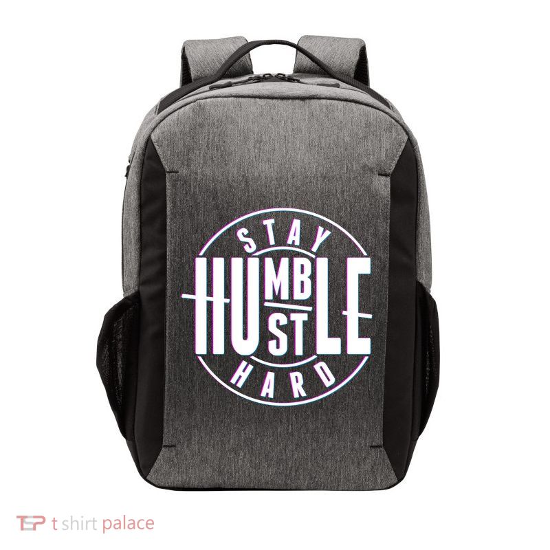 Stay Humble Hustle Hard Vector Backpack