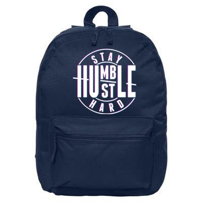 Stay Humble Hustle Hard 16 in Basic Backpack