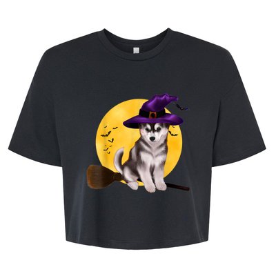 Siberian Husky Halloween Costume Shirt Boys Girls Dog Bella+Canvas Jersey Crop Tee