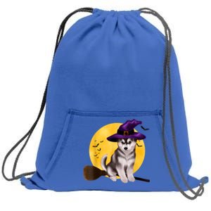 Siberian Husky Halloween Costume Shirt Boys Girls Dog Sweatshirt Cinch Pack Bag