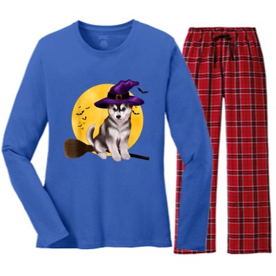 Siberian Husky Halloween Costume Shirt Boys Girls Dog Women's Long Sleeve Flannel Pajama Set 