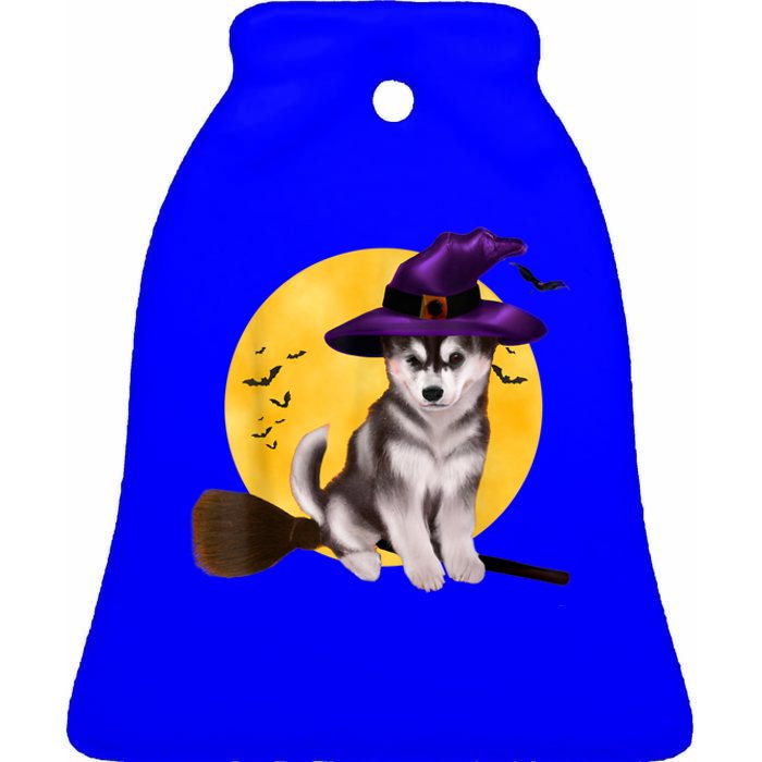 Siberian Husky Halloween Costume Shirt Boys Girls Dog Ceramic Bell Ornament