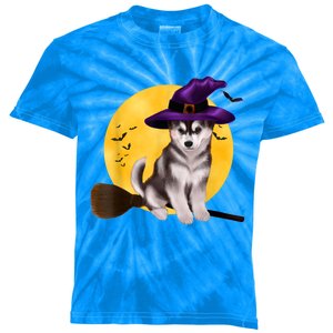 Siberian Husky Halloween Costume Shirt Boys Girls Dog Kids Tie-Dye T-Shirt