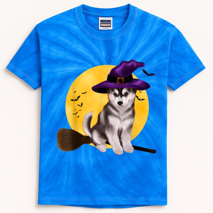 Siberian Husky Halloween Costume Shirt Boys Girls Dog Kids Tie-Dye T-Shirt