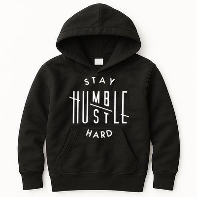 Stay Humble Hustle Hard Kids Hoodie