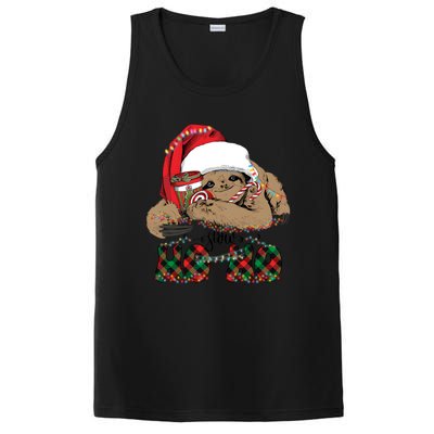 Slow Ho Ho Merry Slothmas Christmas Vibes Xmas YAll Gift PosiCharge Competitor Tank