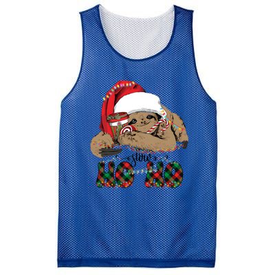 Slow Ho Ho Merry Slothmas Christmas Vibes Xmas YAll Gift Mesh Reversible Basketball Jersey Tank