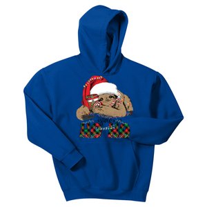 Slow Ho Ho Merry Slothmas Christmas Vibes Xmas YAll Gift Kids Hoodie