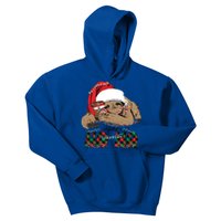 Slow Ho Ho Merry Slothmas Christmas Vibes Xmas YAll Gift Kids Hoodie