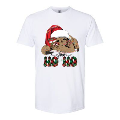 Slow Ho Ho Merry Slothmas Christmas Vibes Xmas YAll Gift Softstyle CVC T-Shirt