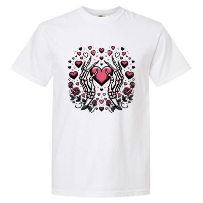 Skeleton Hand Heart: Gothic Love For ValentineS Day Gift Garment-Dyed Heavyweight T-Shirt