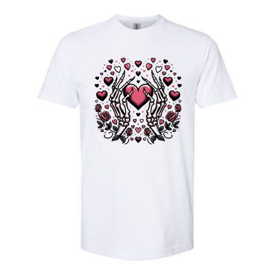 Skeleton Hand Heart: Gothic Love For ValentineS Day Gift Softstyle CVC T-Shirt