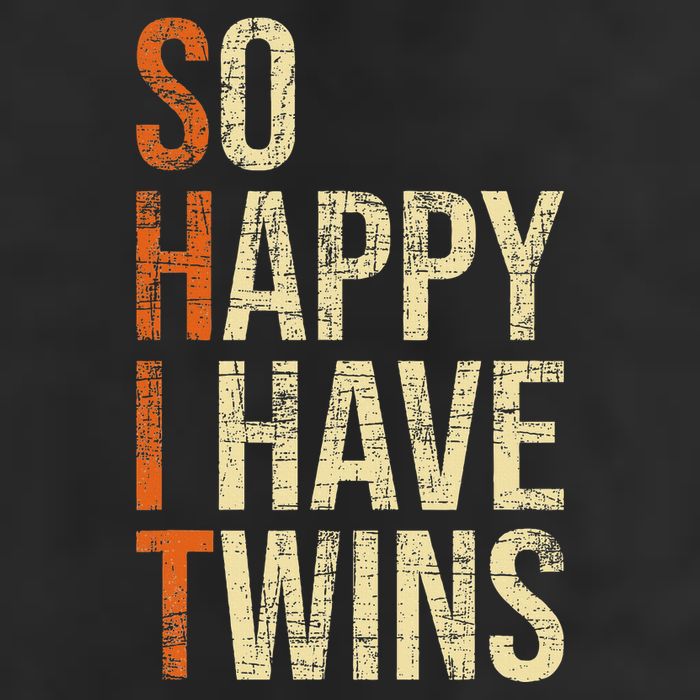 So Happy I Have Twins Twin Dad Father Mother Of Twins Microfiber Hand Towel