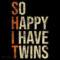 So Happy I Have Twins Twin Dad Father Mother Of Twins Zip Tote Bag