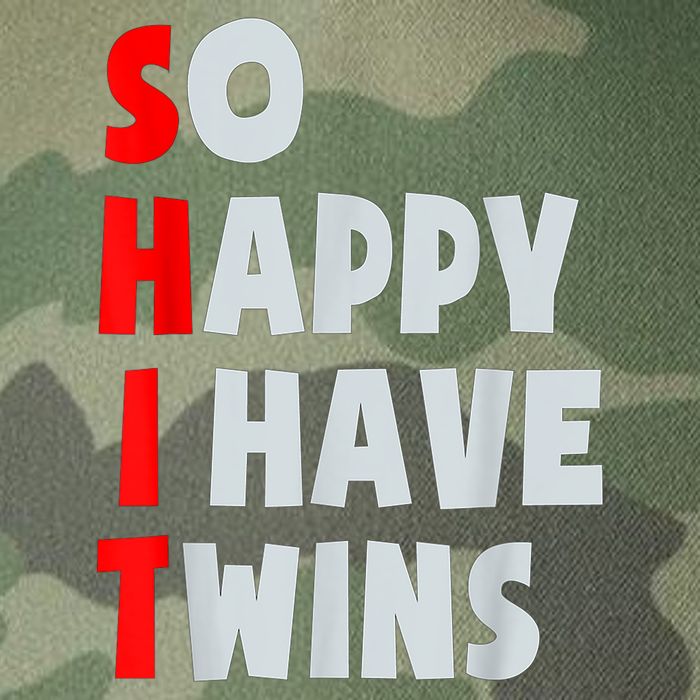 So Happy I Have Twins Funny Parent Twin Mom Dad Mothers Day Legacy Tie Dye Trucker Hat