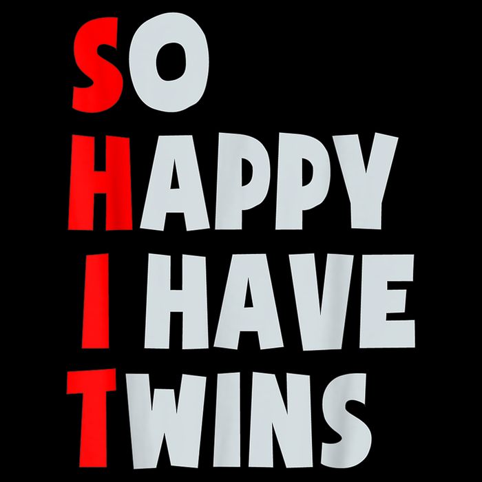 So Happy I Have Twins Funny Parent Twin Mom Dad Mothers Day Visor