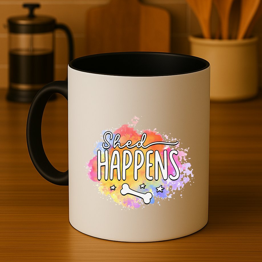 Shed Happens Is Dog Paws Is Dog Lover Is Dog Mom Is Dog Dad Mug