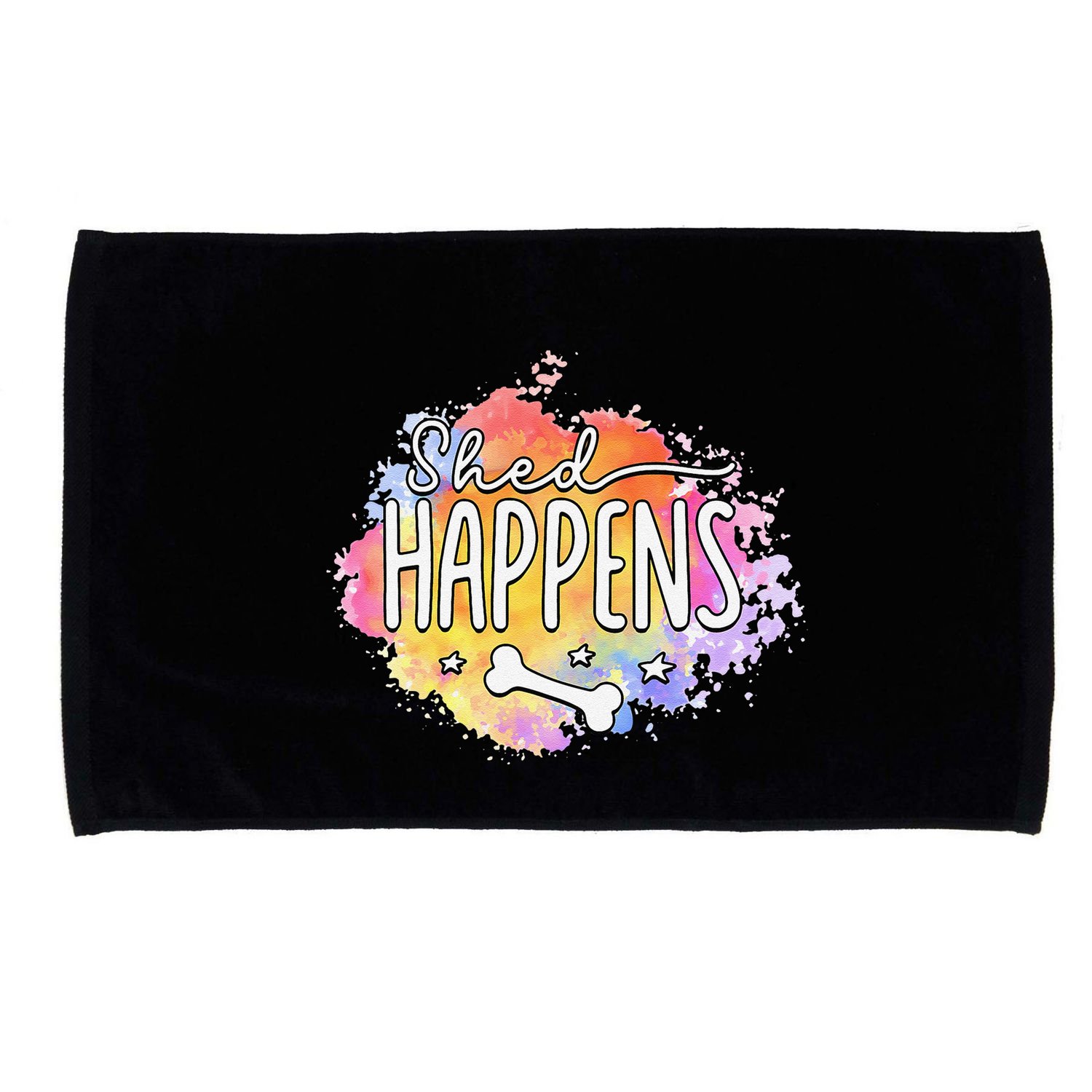 Shed Happens Is Dog Paws Is Dog Lover Is Dog Mom Is Dog Dad Microfiber Hand Towel