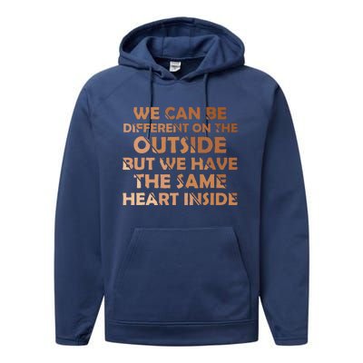 Same Heart Inside Juneteenth Black History Month Women Performance Fleece Hoodie