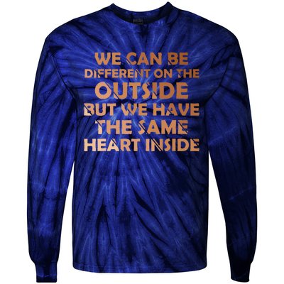 Same Heart Inside Juneteenth Black History Month Women Tie-Dye Long Sleeve Shirt