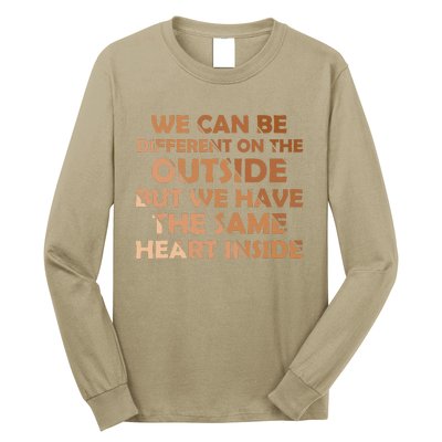 Same Heart Inside Juneteenth Black History Month Women Long Sleeve Shirt