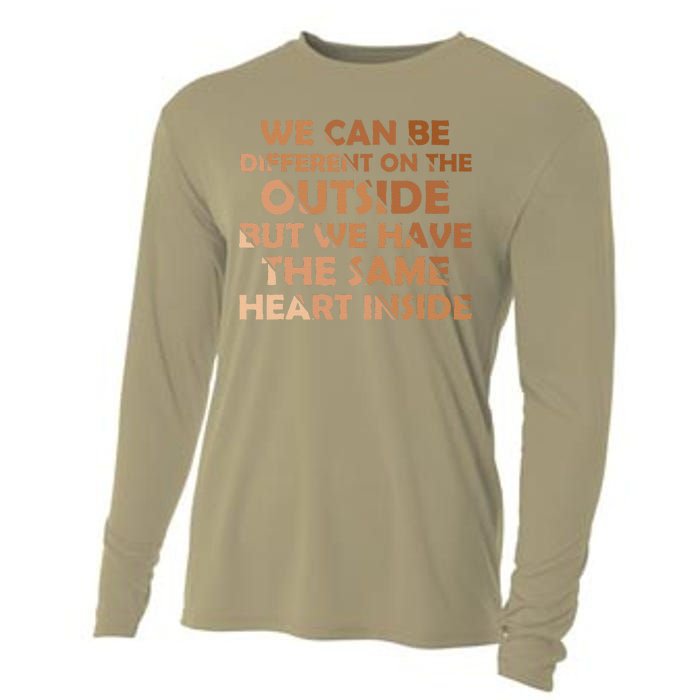 Same Heart Inside Juneteenth Black History Month Women Cooling Performance Long Sleeve Crew