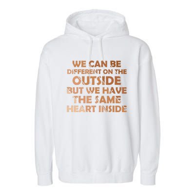 Same Heart Inside Juneteenth Black History Month Women Garment-Dyed Fleece Hoodie