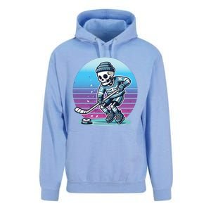 Skeleton Hockey Ice Uniform Beanie Puck Stick Playful Bones Funny Gift Unisex Surf Hoodie