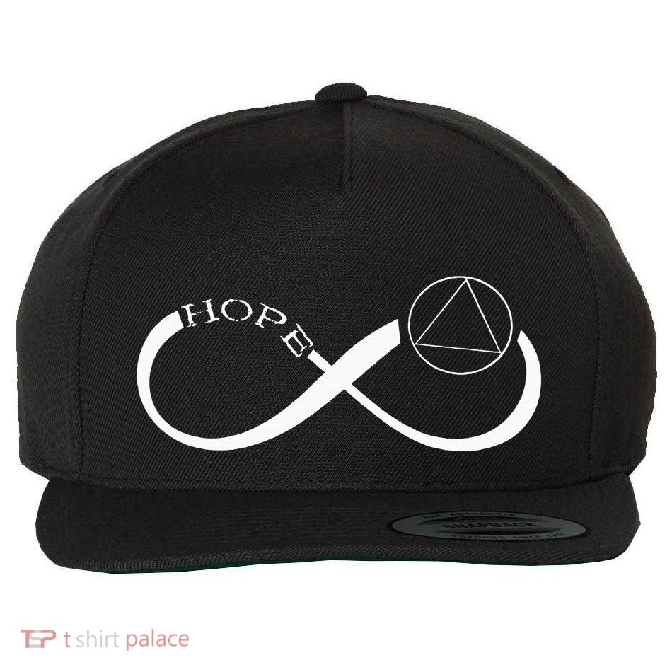 Sobriety Hope Infinity Sober Recovery Abstinence Supporter Wool Snapback Cap