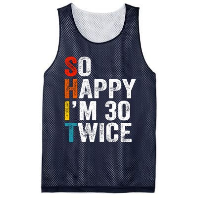 So Happy IM 30 Twice Mesh Reversible Basketball Jersey Tank