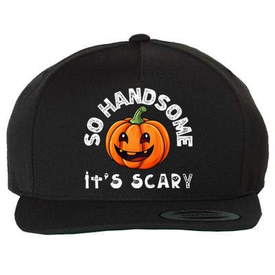 So Handsome Its Scary Boy Halloween Pumpkin Wool Snapback Cap