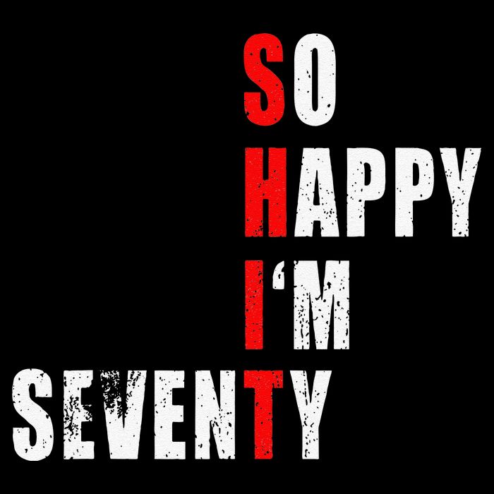 SO HAPPY I'M SEVENTY FUNNY 70th BIRTHDAY TEXT QUOTE GIFTS Bag
